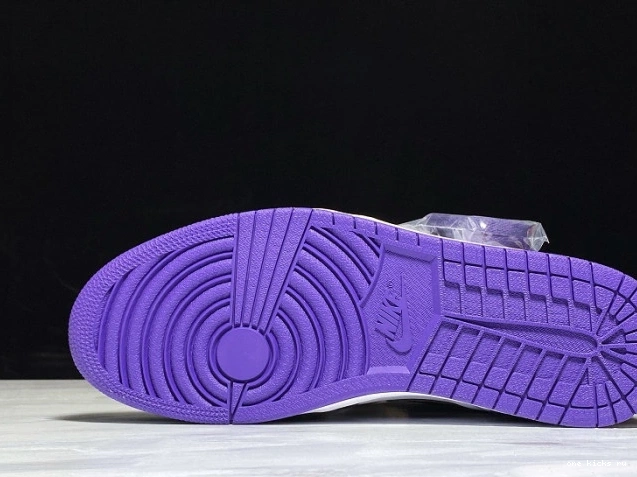Rep Onekick 555088-500 Purple High OG Jordan Air 1 Court 0712